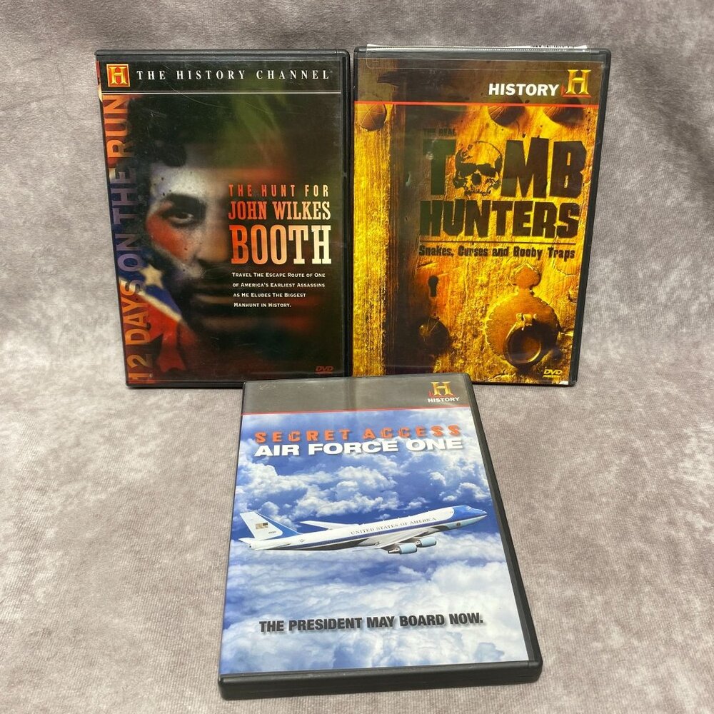 The History Channel 3-DVD Set: John Wilkes Booth Tomb Hunters & Air Force One